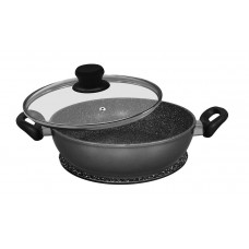 Cковорода Stoneline сервировочная со стеклянной доской 28 см