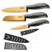 Набор керамических ножей Stoneline из 3 предметов (золото) WX 15147